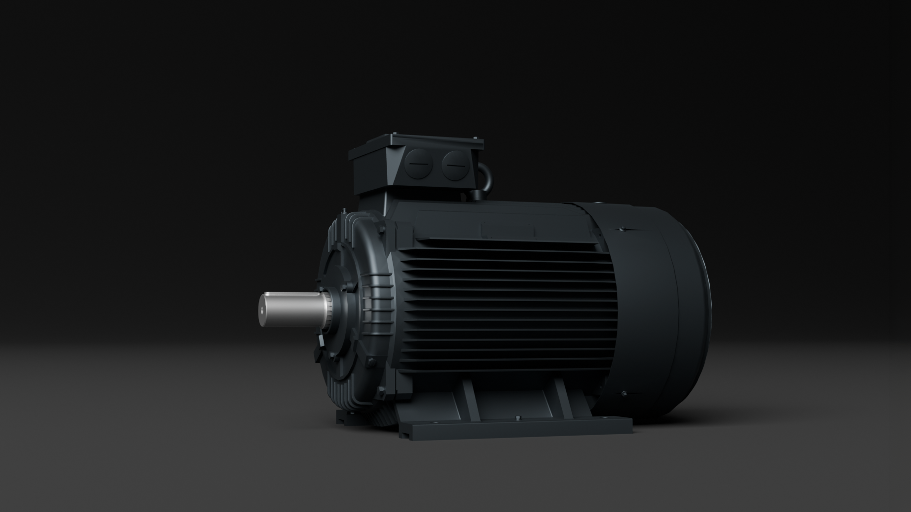 EKMO IE6 ferrite permanent magnet motor — 3D render