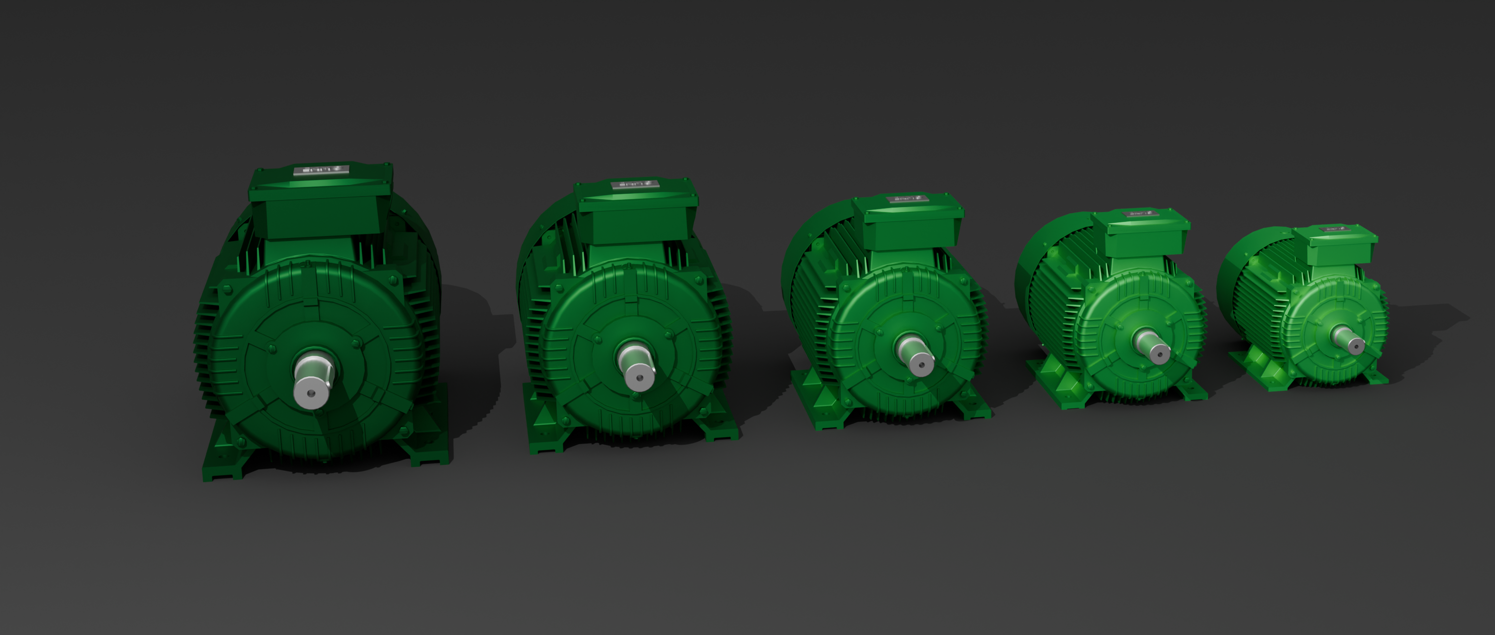 EKMO industrial motor range — frames 160–355 mm